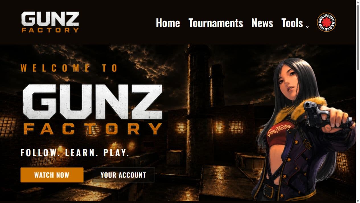 GunZ Factory website preview